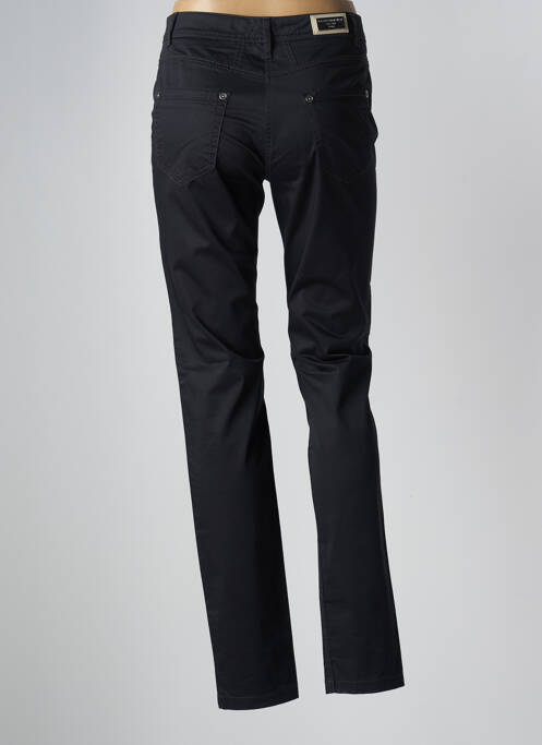Pantalon slim tissage popeline taille normale noir JOCAVI femme