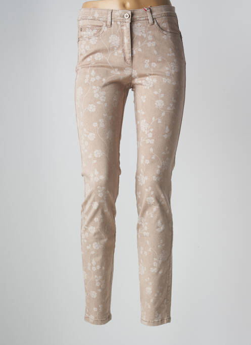 Pantalon slim stretch taille normale beige JOCAVI femme