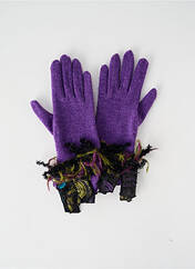 Gants violet GANTEB'S pour femme seconde vue