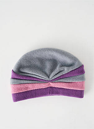 Bonnet maille opaque violet RABIONEK femme