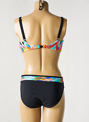 Maillot de bain 2 pièces stretch haut soutien-gorge emboitant noir SUNFLAIR femme