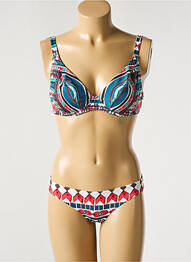 Maillot de bain 2 pièces stretch haut soutien-gorge emboitant vert BLUELOBSTER femme