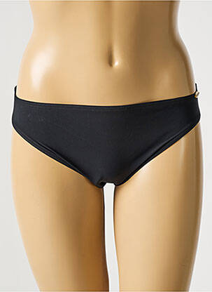 Bas de maillot de bain tissage satiné culotte noir SUNFLAIR femme