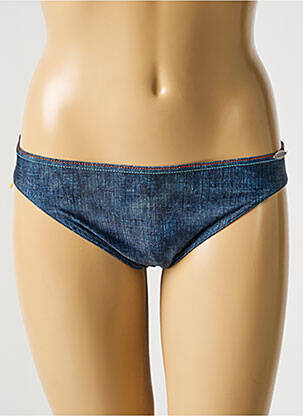 Bas de maillot de bain imprimé fantaisie culotte bleu SUNFLAIR femme