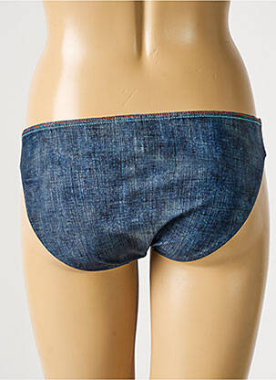 Bas de maillot de bain imprimé fantaisie culotte bleu SUNFLAIR femme