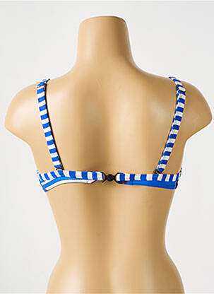 Haut de maillot de bain stretch haut soutien-gorge moulé bleu SUNFLAIR femme