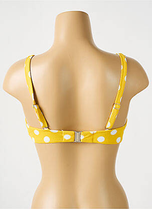 Haut de maillot de bain stretch haut soutien-gorge moulé jaune SUNFLAIR femme