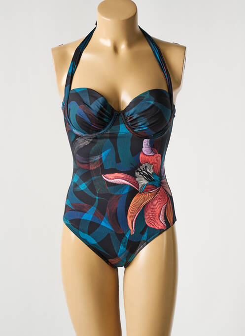 Maillot de bain 1 pièce noir BLUELOBSTER pour femme