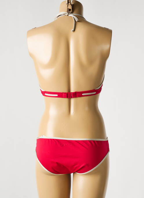 Maillot de bain 2 pièces rouge JENNA DE ROSNAY pour femme