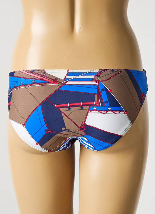 Bas de maillot de bain imprimé fantaisie culotte bleu SUNFLAIR femme