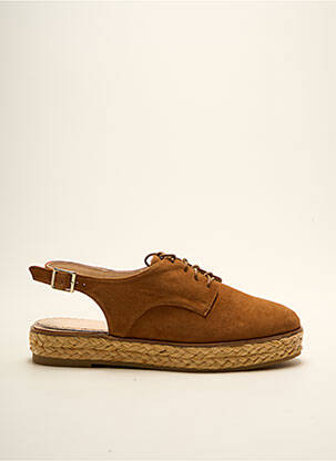 Espadrilles nubuck talon plat jusqu'à 3cm marron MELLOW YELLOW femme