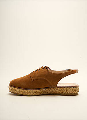 Espadrilles nubuck talon plat jusqu'à 3cm marron MELLOW YELLOW femme