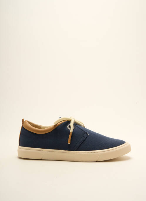 Baskets empiècements talon compensé bleu ARMISTICE homme