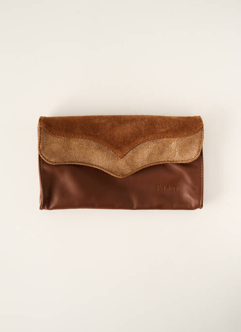 Pochette marron LEA.TONI pour femme