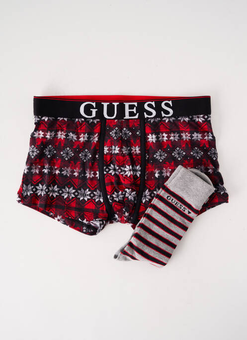 Boxer rouge GUESS pour homme