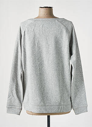 Sweat-shirt sérigraphie manches longues gris AN FAMILLE femme