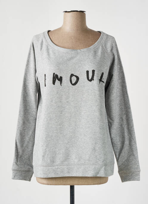 Sweat-shirt gris AN FAMILLE pour femme