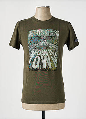 T-shirt stretch manches courtes vert REDSKINS garcon