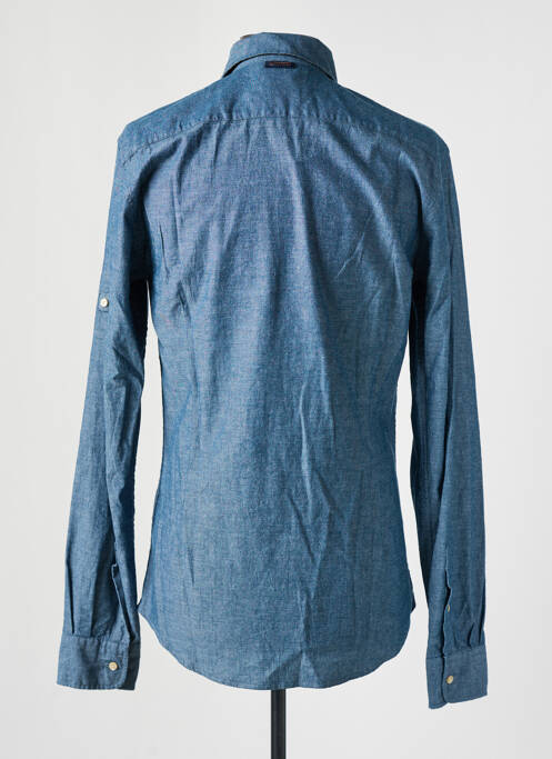 Chemise manches longues bleu MAISON SCOTCH pour homme