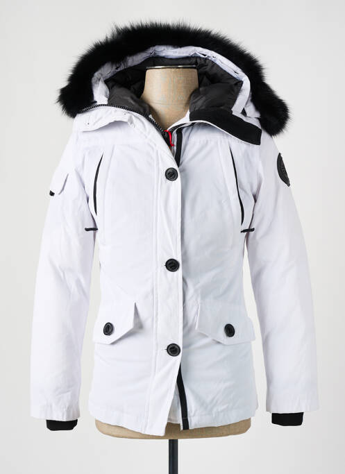 Parka blanc HELVETICA pour femme