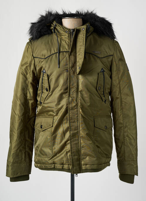 Parka vert TWO ANGLE pour homme