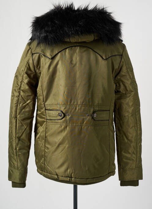 Parka vert TWO ANGLE pour homme
