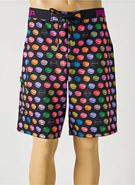 Short de bain imprimé fantaisie noir PULL IN homme