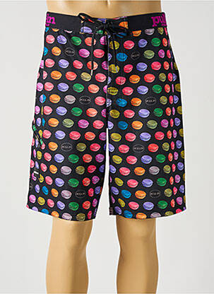 Short de bain imprimé fantaisie noir PULL IN homme