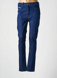Jeans skinny tissage brut taille haute bleu DONOVAN femme
