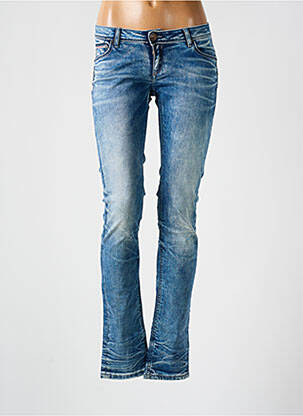 Jeans skinny tissage brut taille normale bleu SIXTY SEVEN femme
