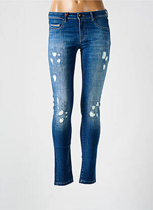 Jeans skinny tissage brut taille normale bleu DONOVAN femme