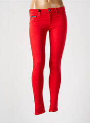 Pantalon slim rouge DONOVAN pour femme seconde vue