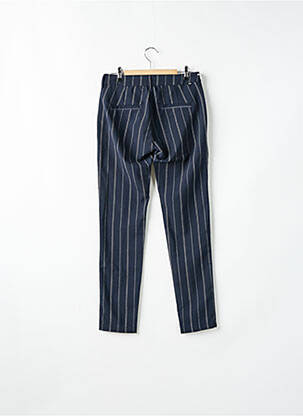 Pantalon droit stretch taille normale bleu REIKO femme