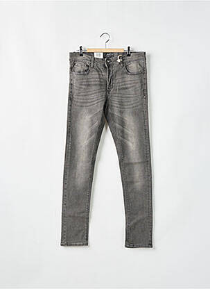 Jeans coupe slim tissage brut taille normale gris FIFTY homme