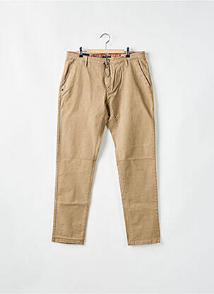 Pantalon chino poches taille normale beige RECYCLED ART WORLD homme
