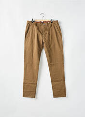 Pantalon chino marron RECYCLED ART WORLD pour homme seconde vue