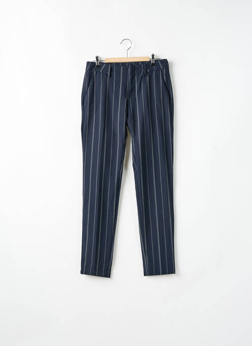 Pantalon droit stretch taille normale bleu REIKO femme