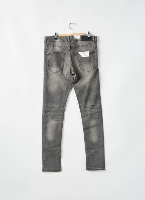 Jeans coupe slim gris FIFTY pour homme