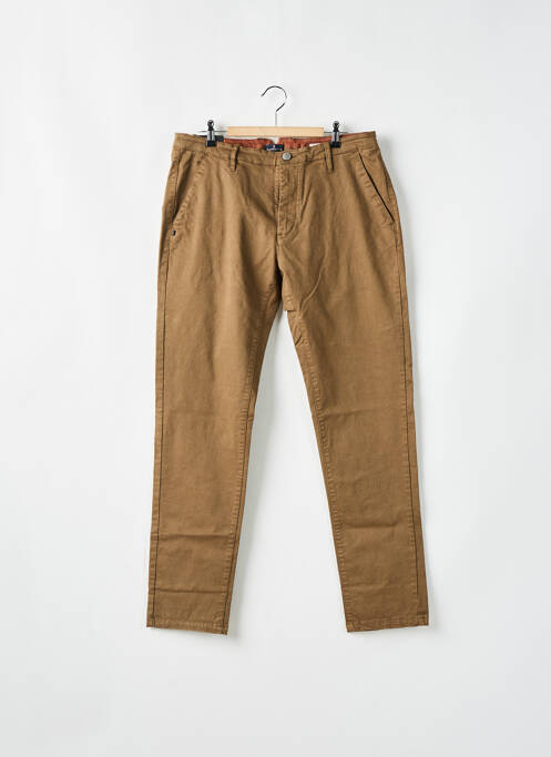 Pantalon chino marron RECYCLED ART WORLD pour homme