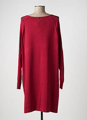 Robe pull coupe droite manches longues rouge XT STUDIO femme