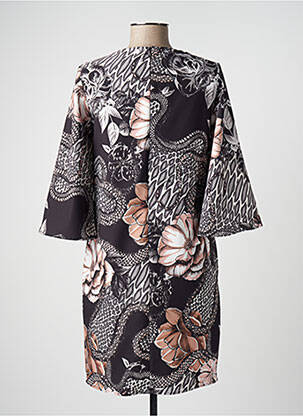 Robe courte fermeture zippée au dos manches longues noir XT STUDIO femme