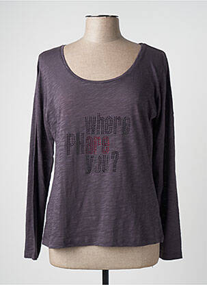 T-shirt violet LE PHARE DE LA BALEINE pour femme