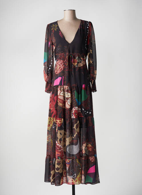 Robe longue noir DESIGUAL pour femme