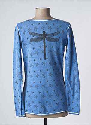Gilet manches longues bleu SO SOON femme