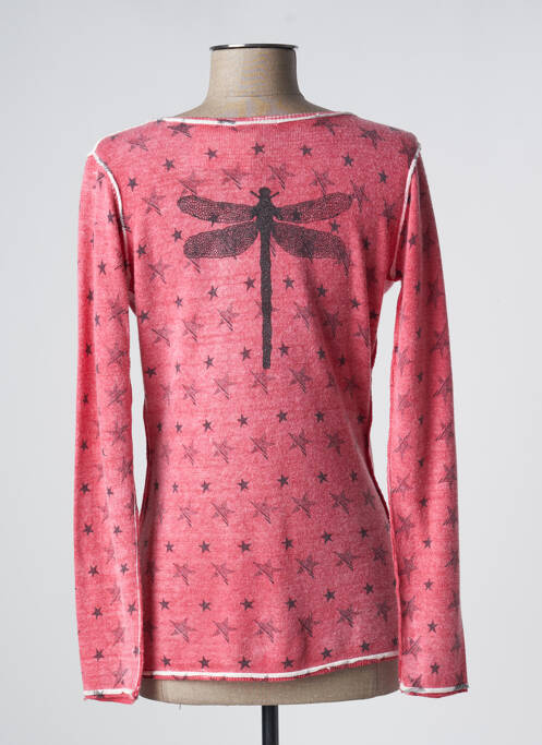 Gilet manches longues rouge SO SOON pour femme