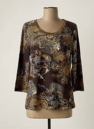 T-shirt marron GELCO femme