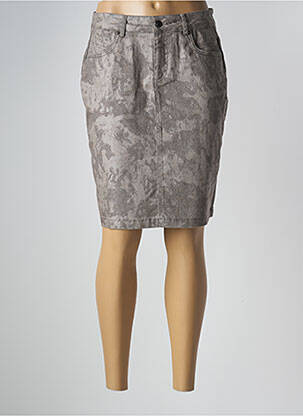 Jupe mi-longue gris FRED SABATIER femme