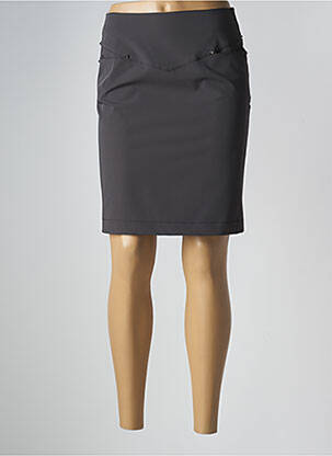 Jupe mi-longue gris CAROLE RICHARD femme
