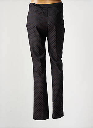 Pantalon slim tissage popeline taille normale marron ANNA MONTANA femme