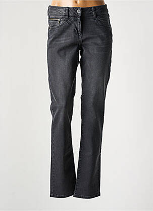 Jeans coupe slim stretch taille normale gris SANDWICH femme